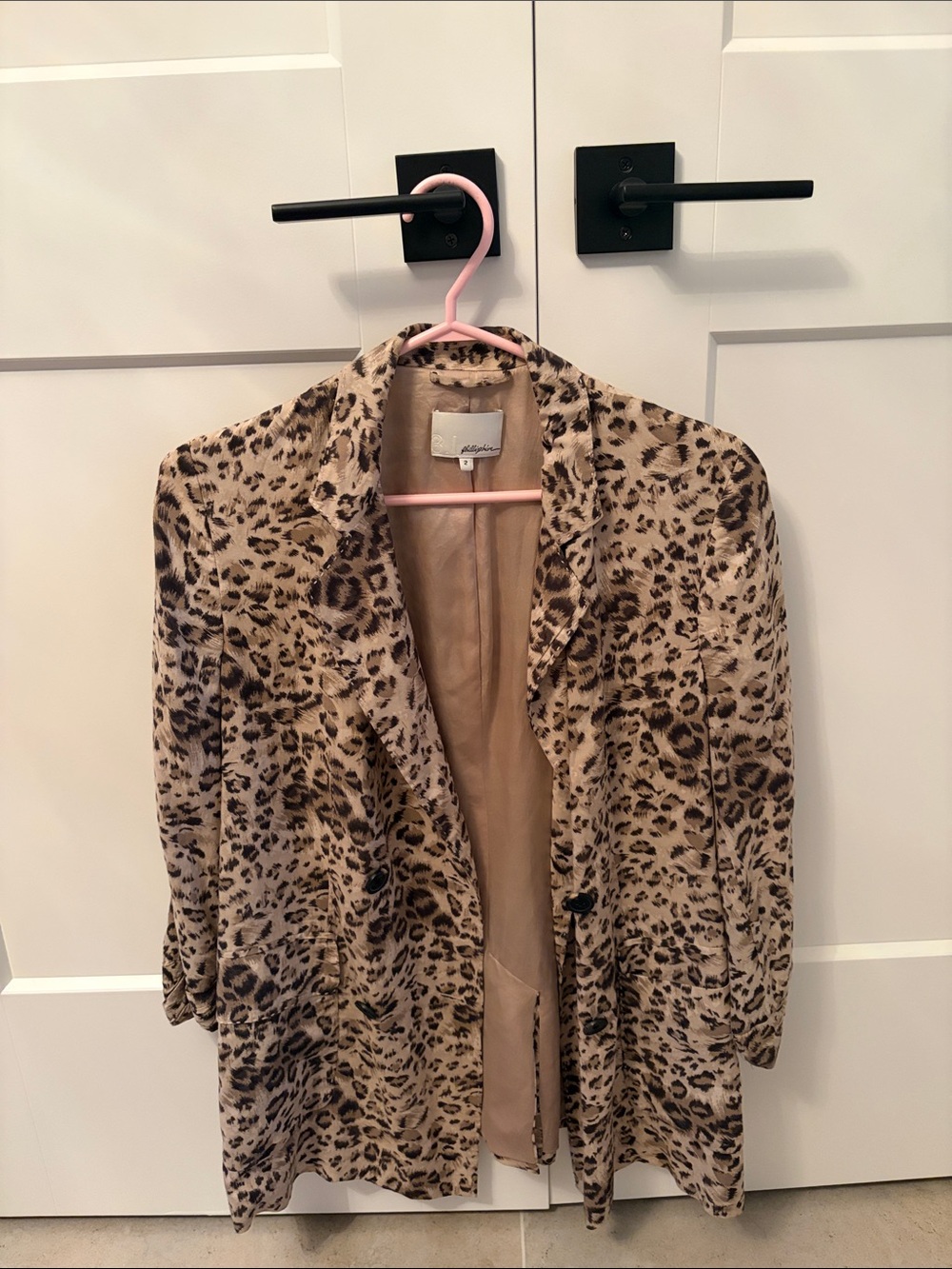 Phillip Lim Printed Silk Lined Blazer